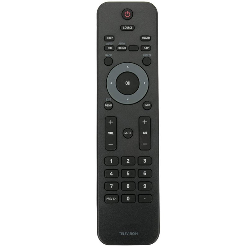 ZdalaMit Replacement Remote fit for Philips TV 22PFL4505D 32PFL4505D 26PFL4507 32PFL4507 32PFL3506 40PFL3505D 40PFL3705D 46PFL3705D 40PFL4707 40PFL3706 46PFL3706 50PFL3707 46PFL3705 46PFL3505D 22PFL4507 - Image 1